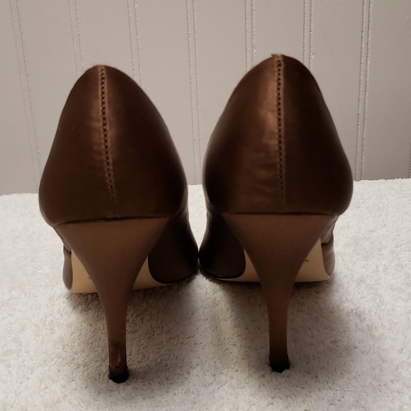 Gossip bronze colour satin peeptoe, 5 - Picture 4 of 10